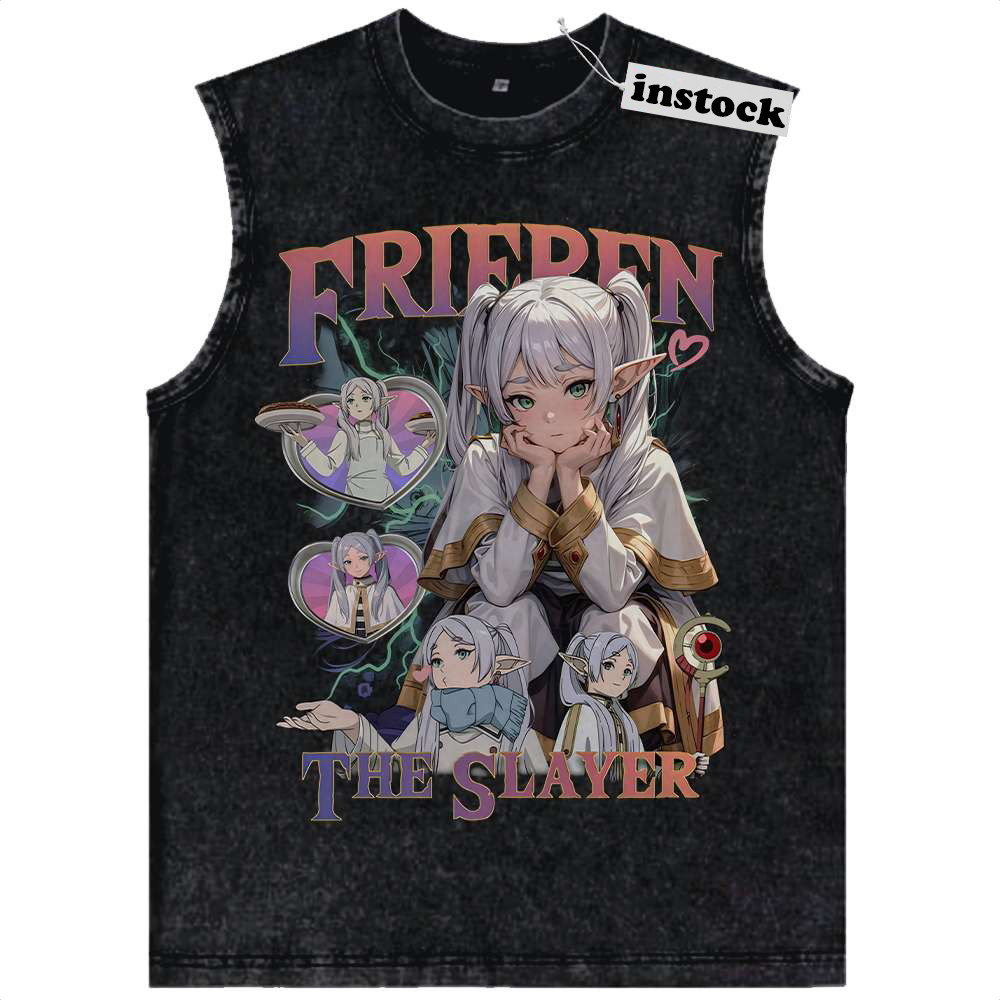 Frieren: Beyond Journey's End Tank Top, Anime Tank Top, Vintage Tank Top