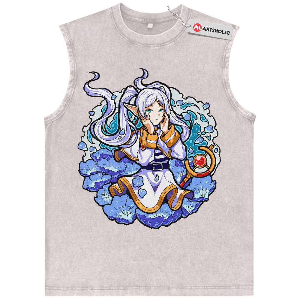 Alternative view of Frieren: Beyond Journey's End Tank Top, Anime Tank Top, Vintage Tank Top