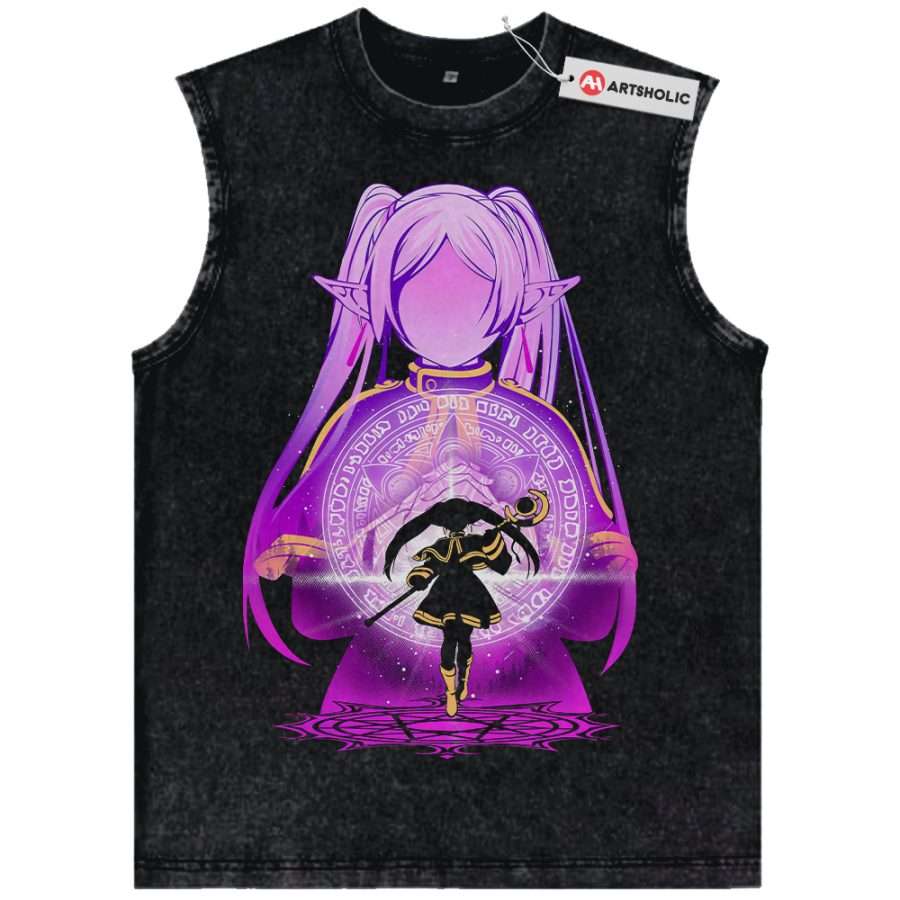 Alternative view of Frieren: Beyond Journey's End Tank Top, Anime Tank Top, Vintage Tank Top