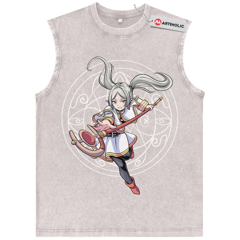 Alternative view of Frieren: Beyond Journey's End Tank Top, Anime Tank Top, Vintage Tank Top