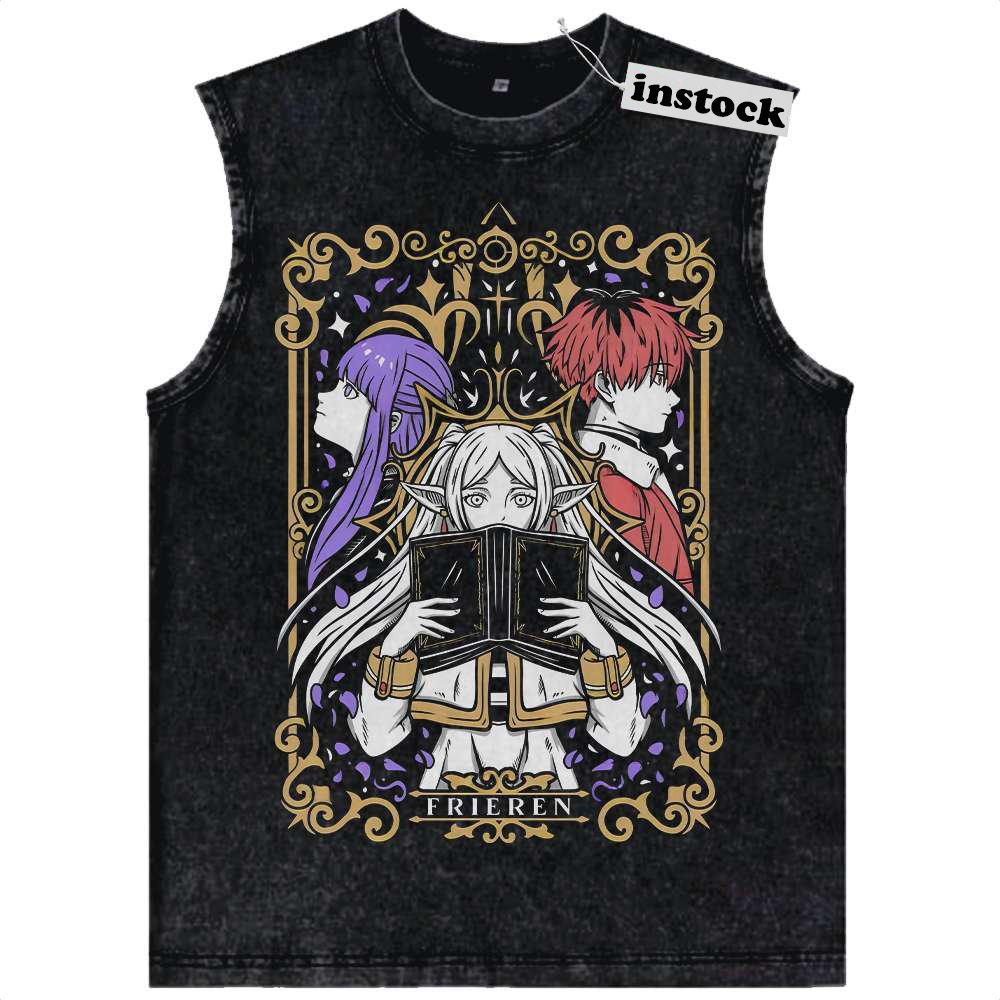 Frieren: Beyond Journey's End Tank Top, Anime Tank Top, Vintage Tank Top
