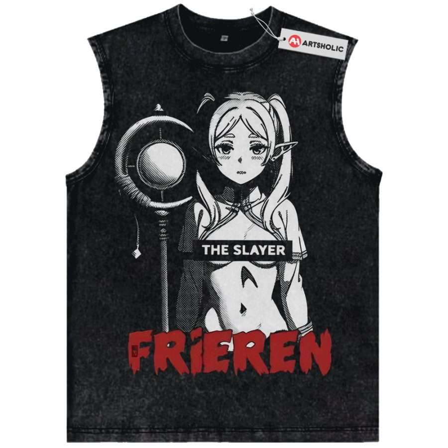 Alternative view of Frieren: Beyond Journey's End Tank Top, Anime Tank Top, Vintage Tank Top