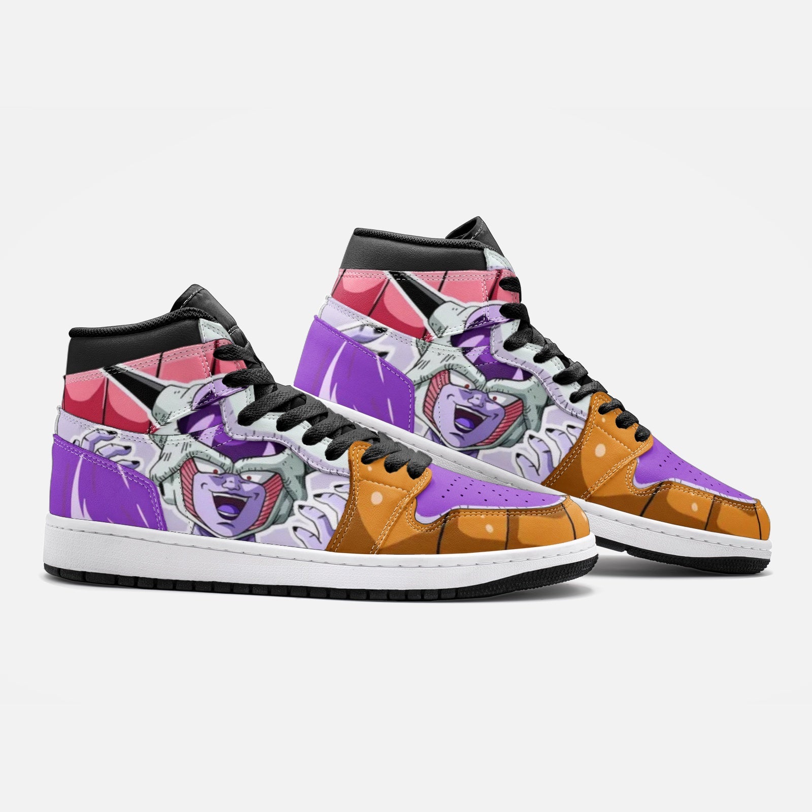 Frieza Force First Form Dragon Ball Z Custom Sneaker Mid 1 Basketball Shoes - Otaku Hall