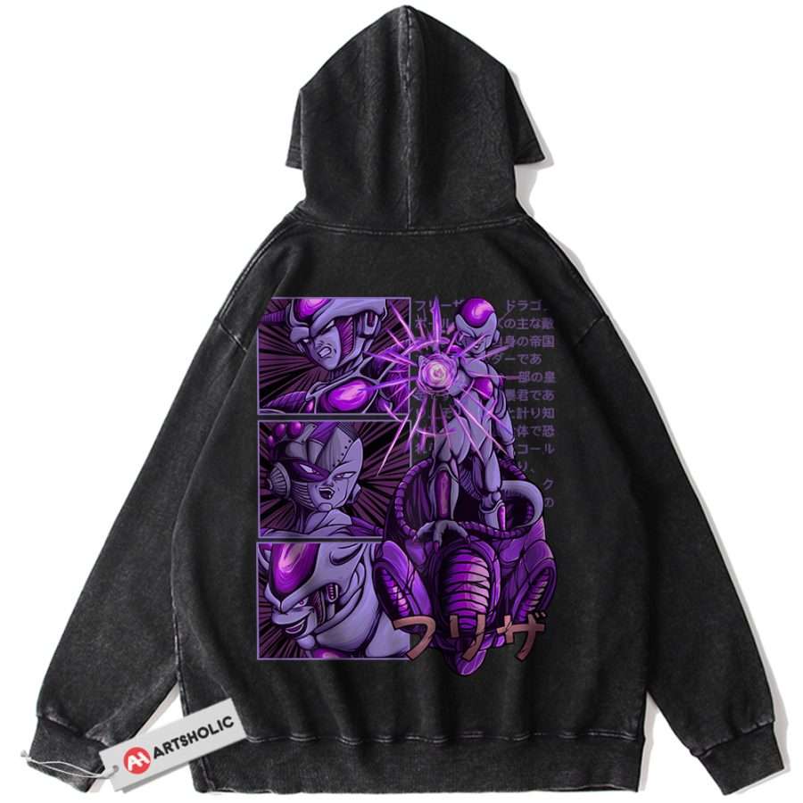 Alternative view of Frieza Hoodie, Dragon Ball Z Hoodie, DBZ Hoodie, Anime Hoodie, Vintage Hoodie