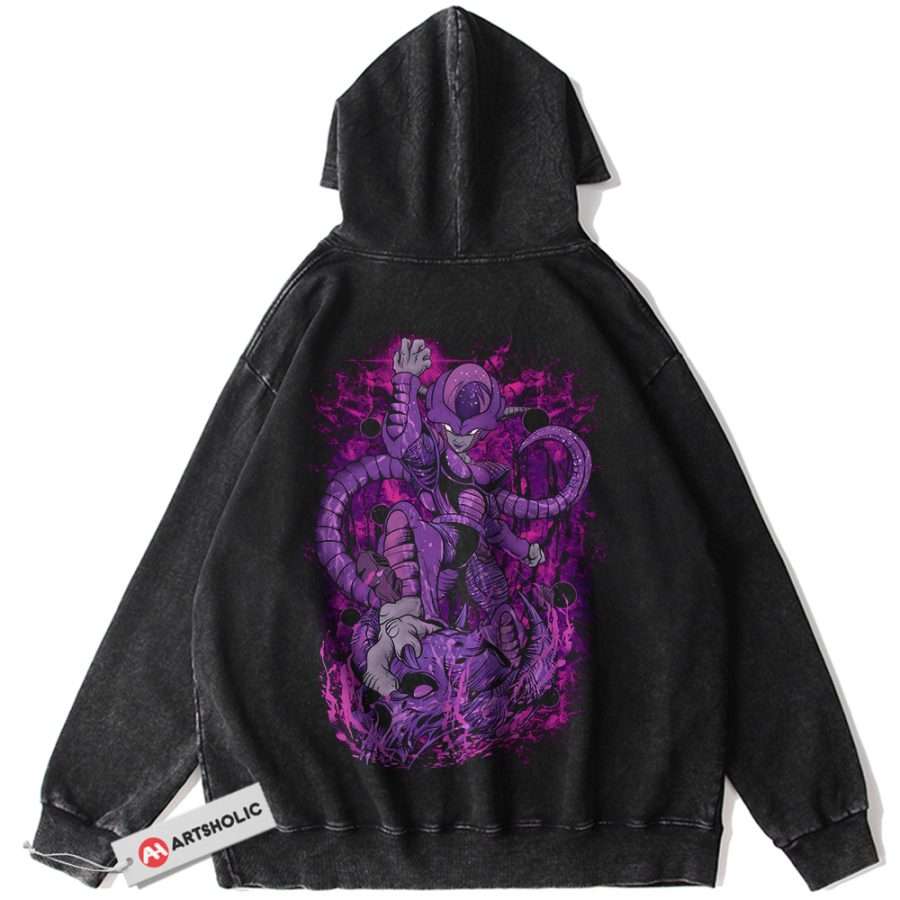 Alternative view of Frieza Hoodie, Hoodie, Dragon Ball Z Hoodie, DBZ Hoodie, Anime Hoodie, Vintage Hoodie