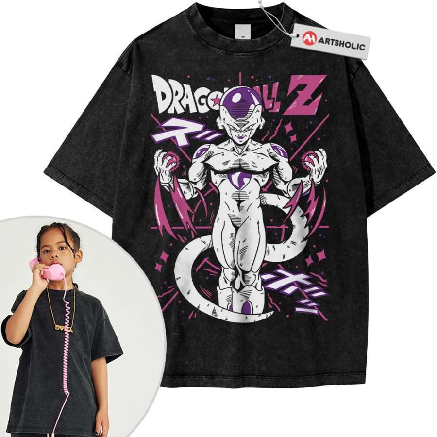 Alternative view of Frieza Shirt For Kids, Dragon Ball Shirt For Kids, Anime Shirt For Kids, Vintage T-Shirt For Kids
