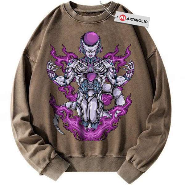 Alternative view of Frieza Sweatshirt, Dragon Ball Z Sweatshirt, DBZ Sweatshirt, Anime Sweatshirt, Vintage Sweater
