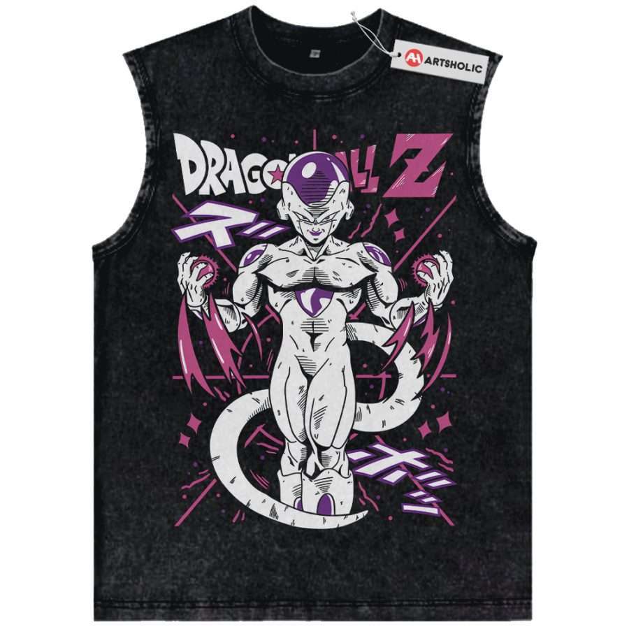Alternative view of Frieza Tank Top, Dragon Ball Tank Top, Anime Tank Top, Vintage Tank Top