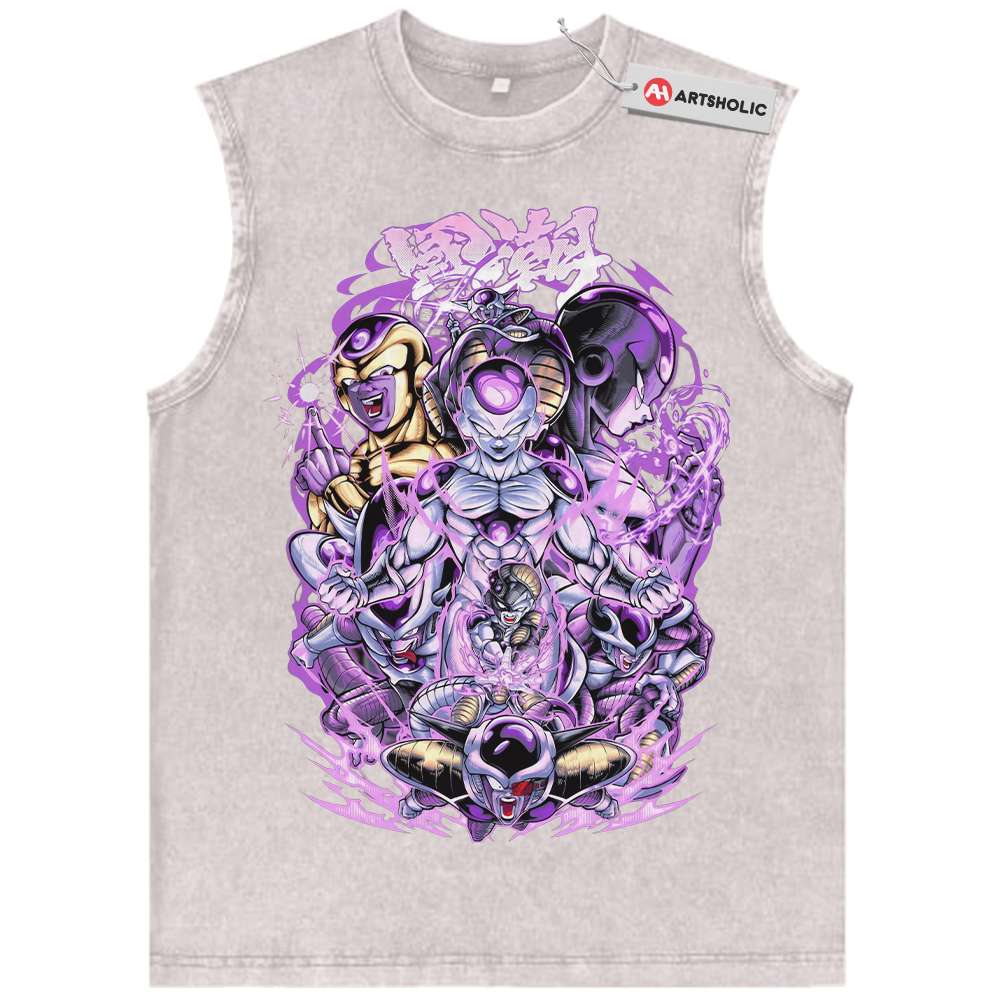 Alternative view of Frieza Tank Top, Dragon Ball Z Tank Top, DBZ Tank Top, Anime Tank Top, Vintage Tank Top