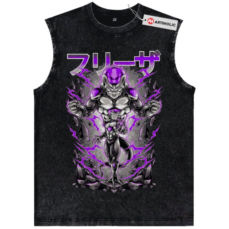 Alternative view of Frieza Tank Top, Dragon Ball Z Tank Top, DBZ Tank Top, Anime Tank Top, Vintage Tank Top