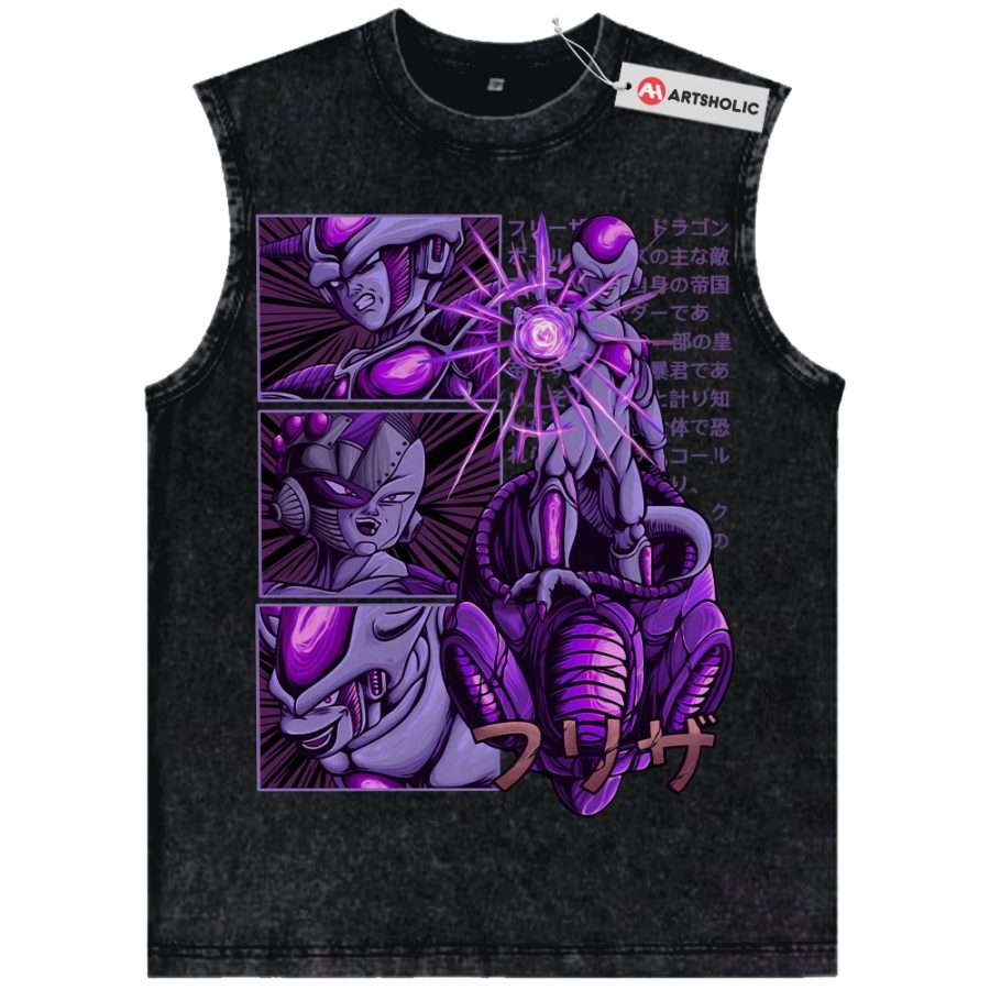 Alternative view of Frieza Tank Top, Dragon Ball Z Tank Top, DBZ Tank Top, Anime Tank Top, Vintage Tank Top