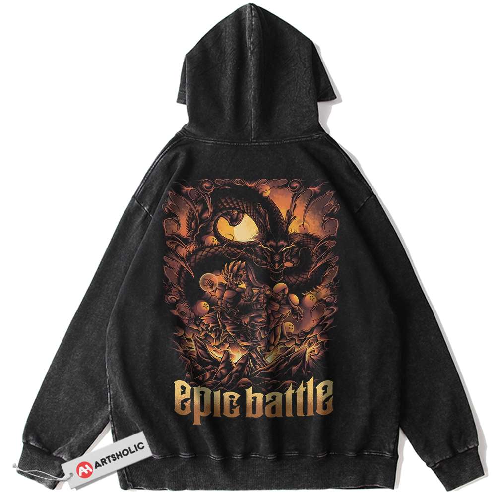 Frieza vs Son Goku Hoodie, Dragon Ball Hoodie, Anime Hoodie, Vintage Hoodie