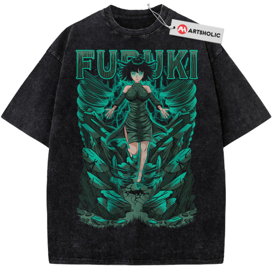Alternative view of Fubuki Shirt, One Punch Man Shirt, Anime Shirt, Vintage Tee