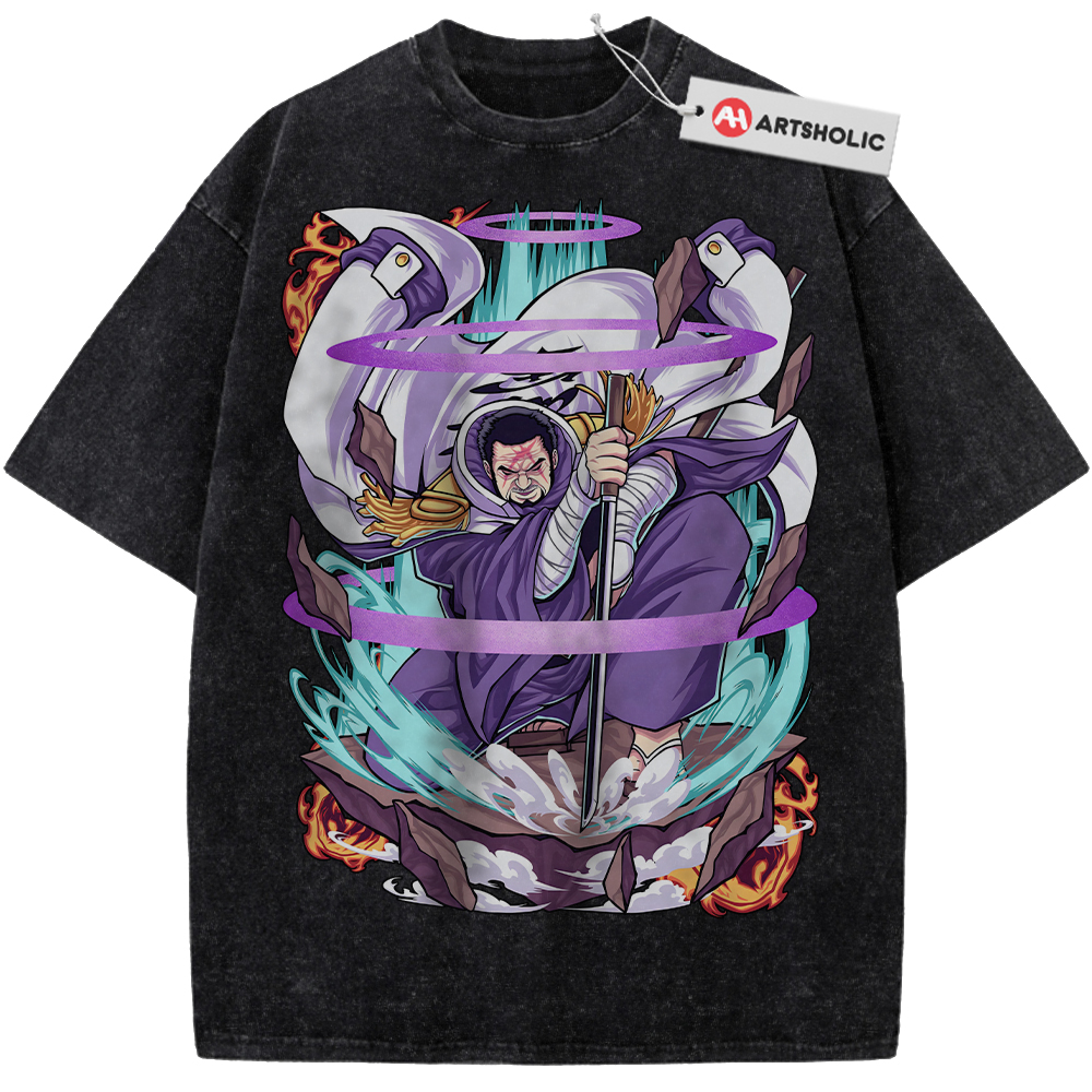 Alternative view of Fujitora Shirt, Issho Shirt, One Piece Shirt, Anime Shirt, Vintage Tee
