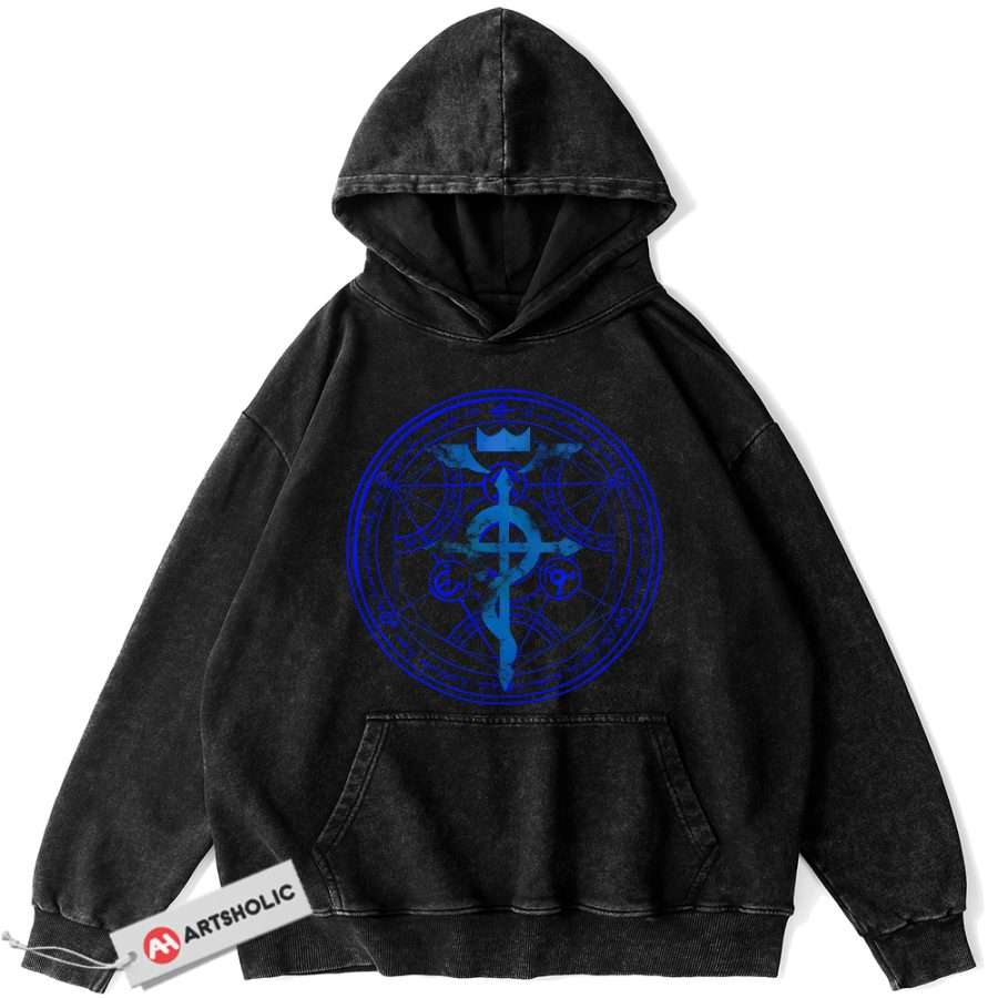 Alternative view of Fullmetal Alchemist Hoodie, Anime Hoodie, Vintage Hoodie