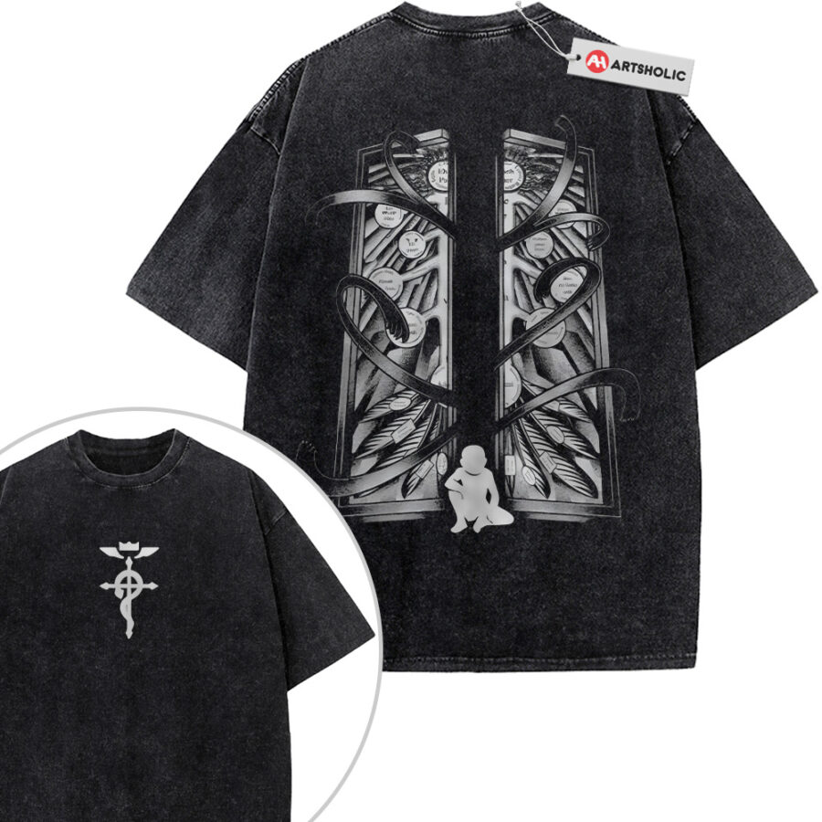 Alternative view of Fullmetal Alchemist Shirt, Anime Shirt, Vintage T-Shirt 2-Sided
