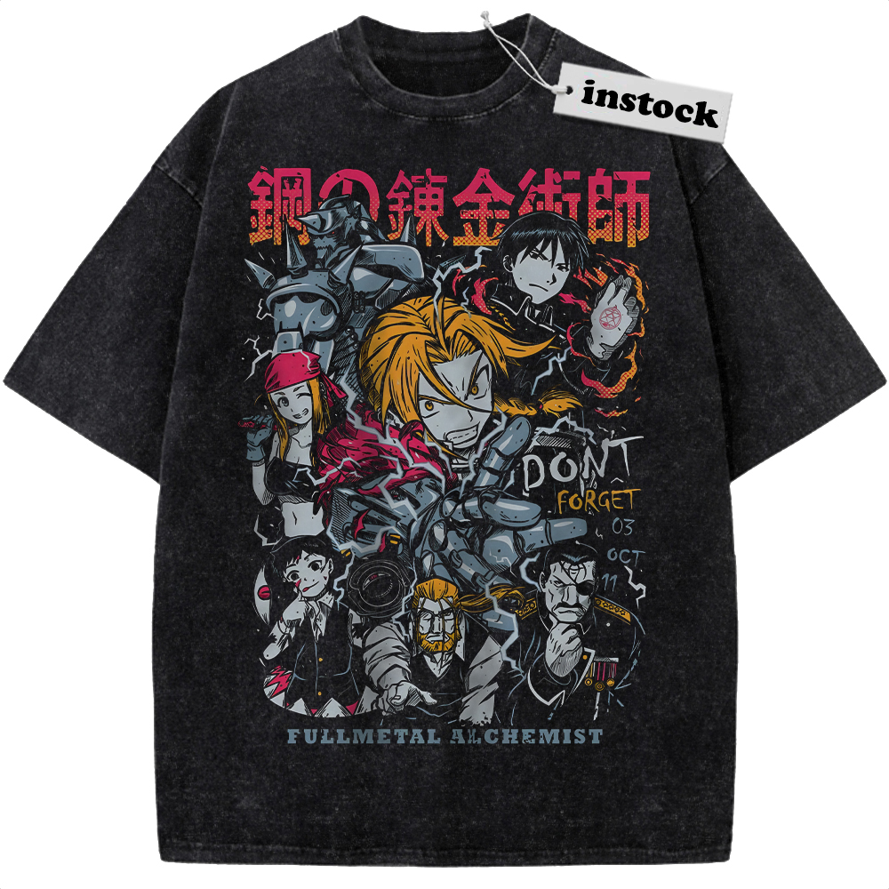 Fullmetal Alchemist Shirt, Anime Shirt, Vintage Tee