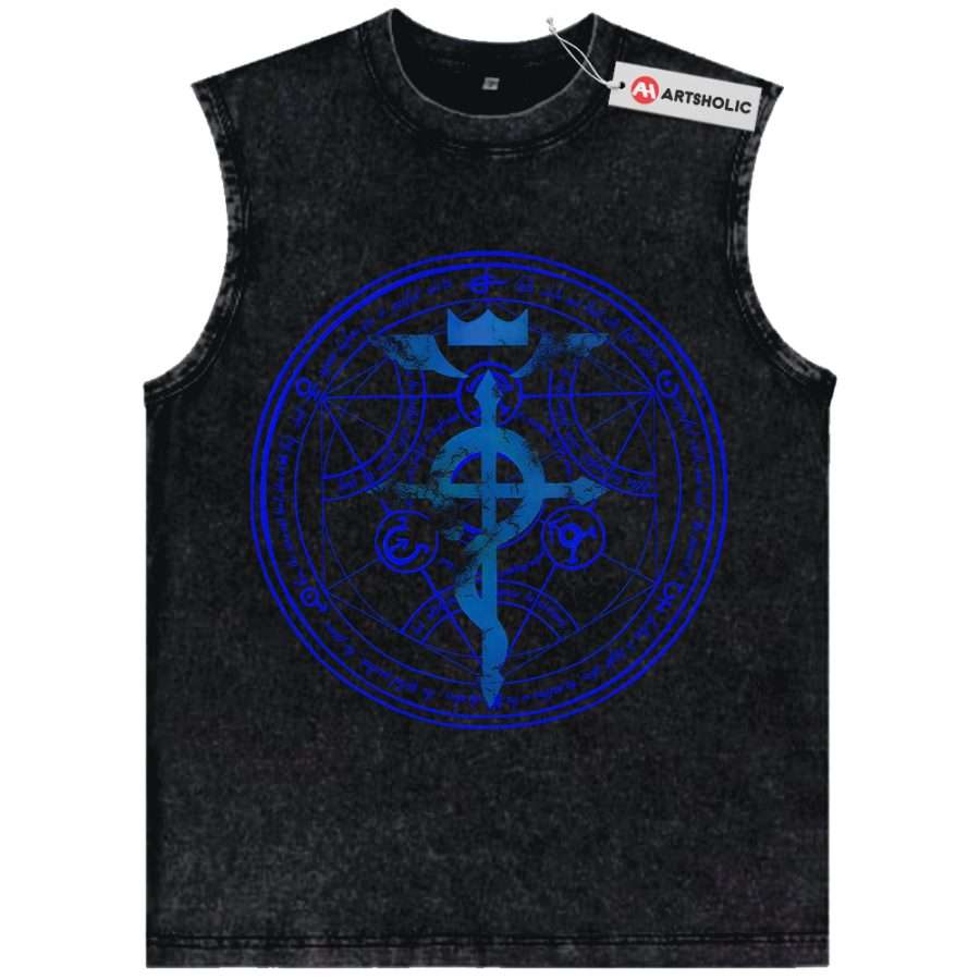 Alternative view of Fullmetal Alchemist Tank Top, Anime Tank Top, Vintage Tank Top