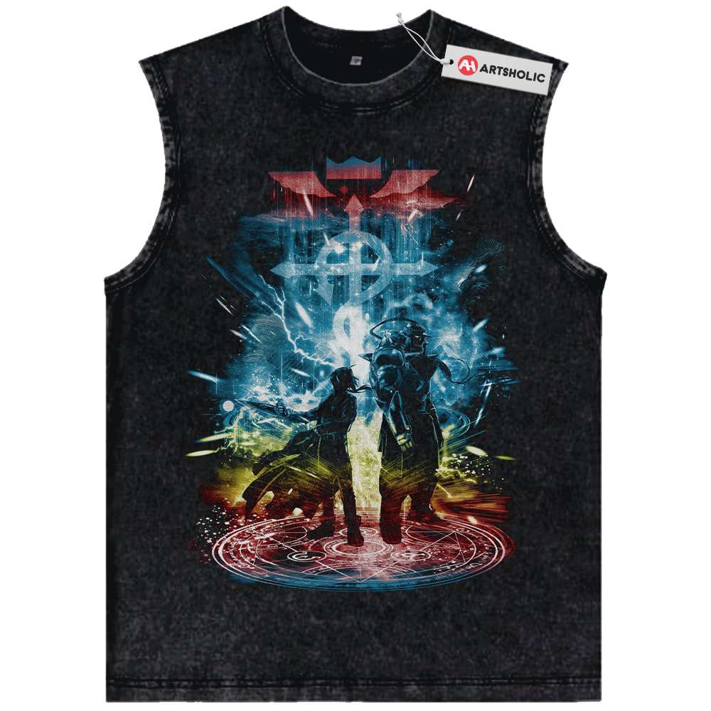 Fullmetal Alchemist Tank Top, Anime Tank Top, Vintage Tank Top