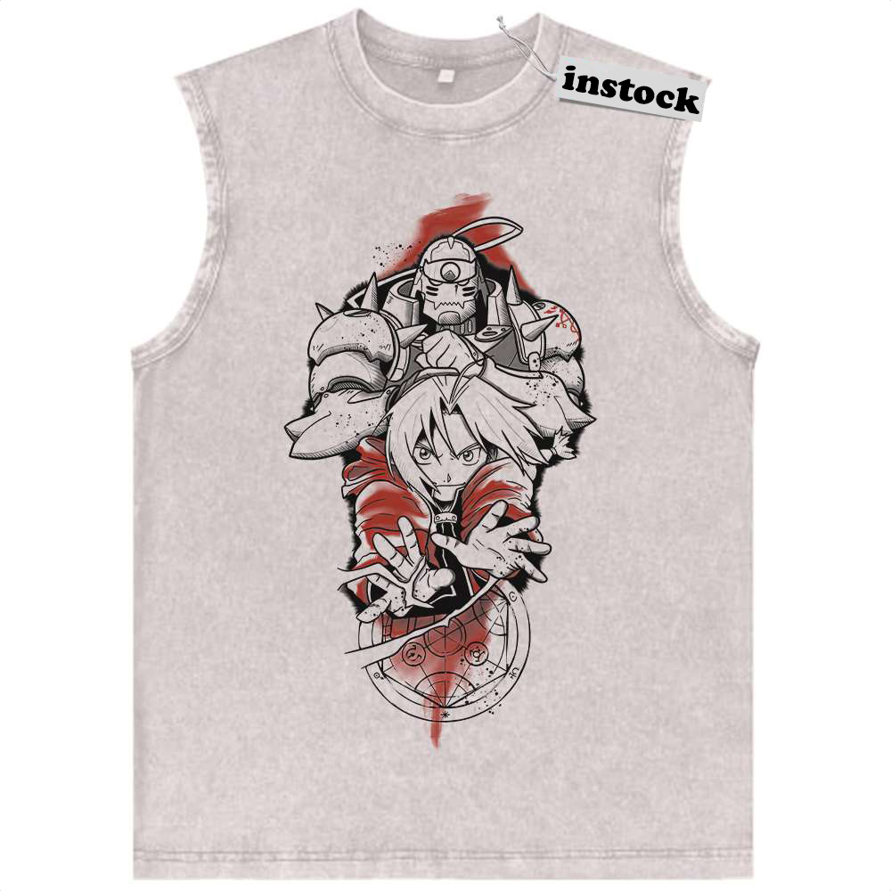 Fullmetal Alchemist Tank Top, Anime Tank Top, Vintage Tank Top