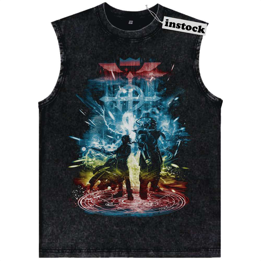 Fullmetal Alchemist Tank Top, Anime Tank Top, Vintage Tank Top