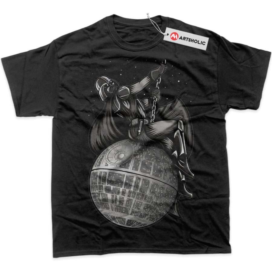 Alternative view of Funny Darth Vader Shirt, Star Wars Shirt, Movie Shirt, Graphic T-Shirt