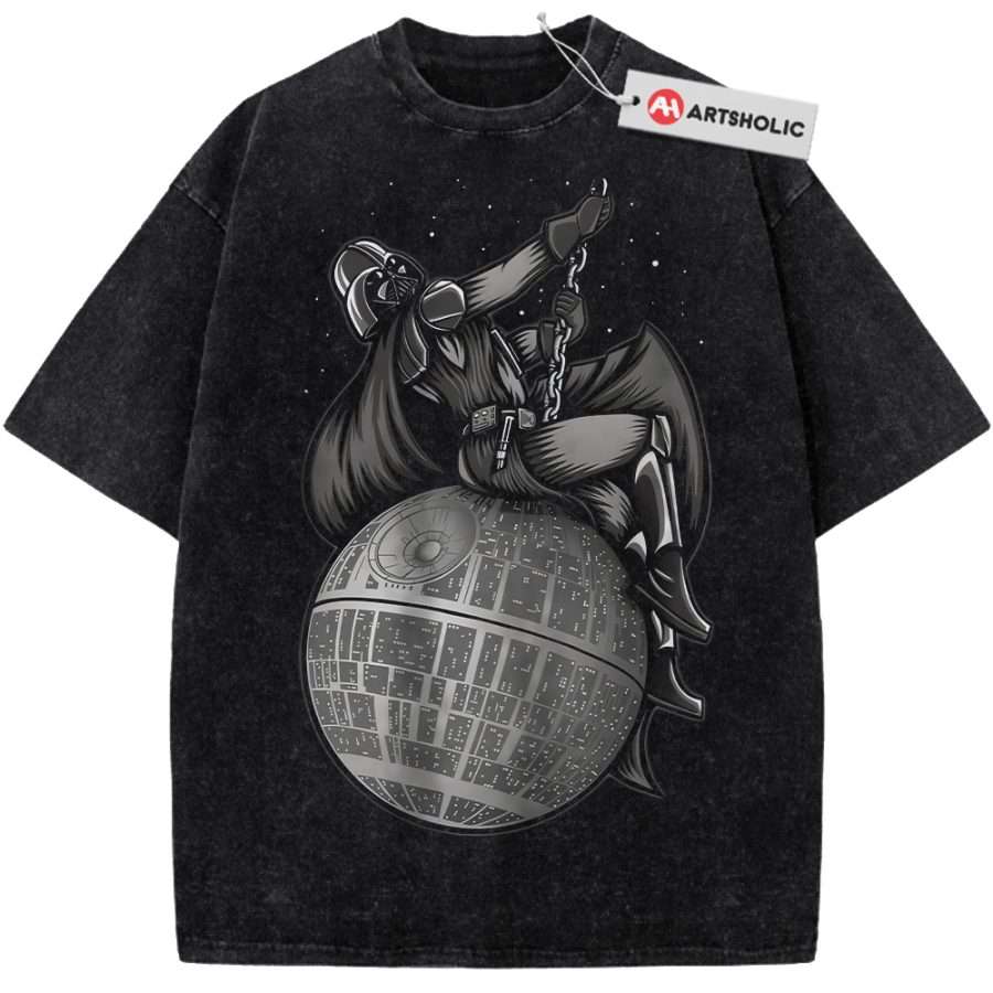 Alternative view of Funny Darth Vader Shirt, Star Wars Shirt, Movie Shirt, Vintage T-Shirt