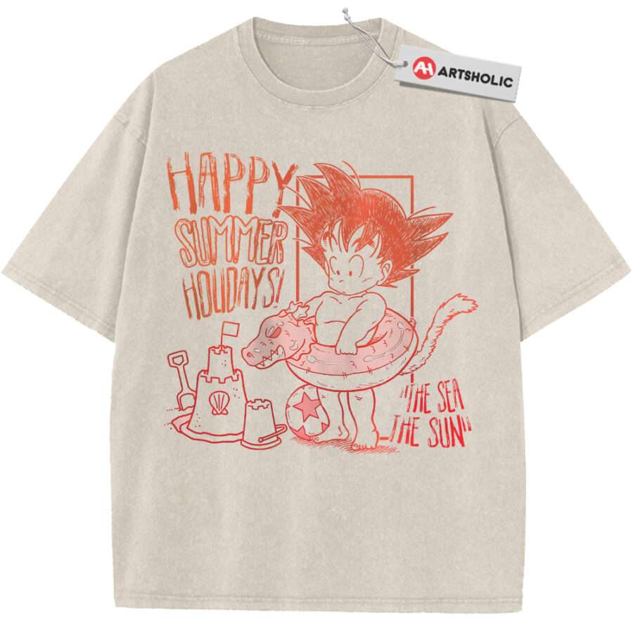 Alternative view of Funny Son Goku Shirt, Shenron Shirt, Dragon Ball Shirt, DBZ Shirt, Anime Shirt, Vintage T-Shirt