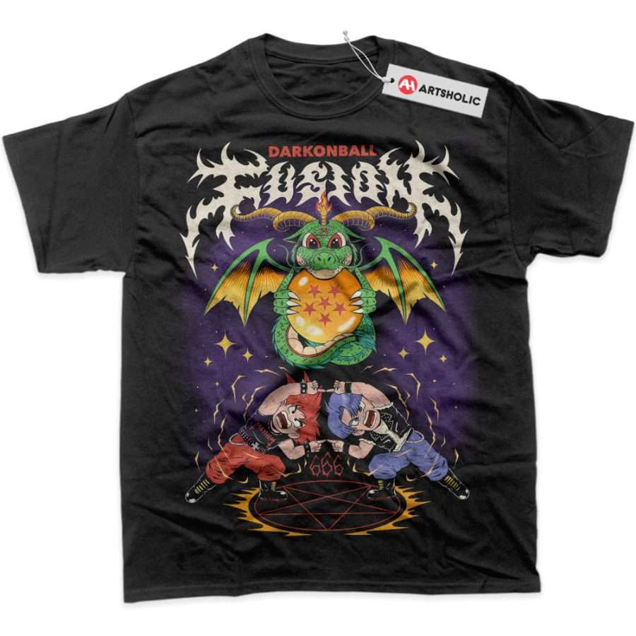 Alternative view of Fusion Son Goten vs Trunks Shirt, Dragon Ball Shirt, Anime Shirt, Graphic T-Shirt