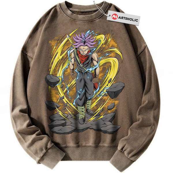 Alternative view of Future Trunks Sweatshirt, Dragon Ball Sweatshirt, DBZ Sweatshirt, Anime Sweatshirt, Vintage Sweatshirt
