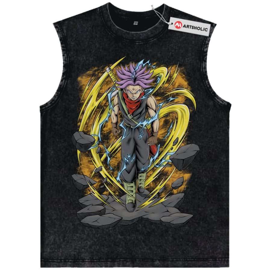 Alternative view of Future Trunks Tank Top, Dragon Ball Tank Top, DBZ Tank Top, Anime Tank Top, Vintage Tank Top