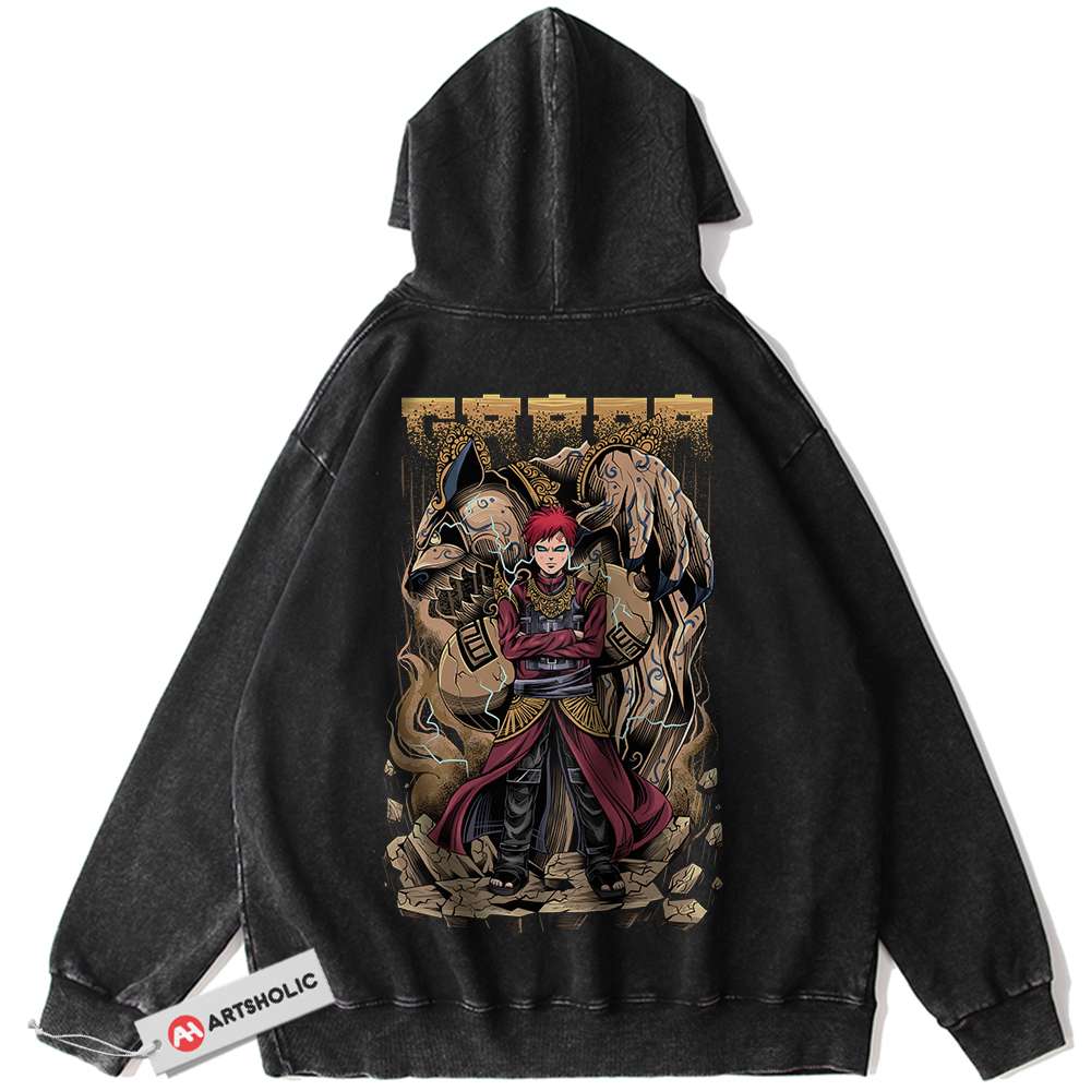 Gaara Hoodie, Naruto Hoodie, Anime Hoodie, Vintage Hoodie