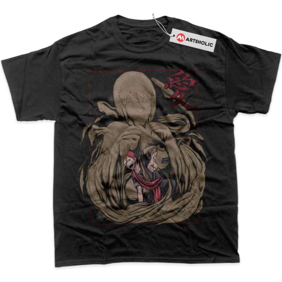 Alternative view of Gaara Shirt, Naruto Shirt, Anime Shirt, Graphic T-Shirt