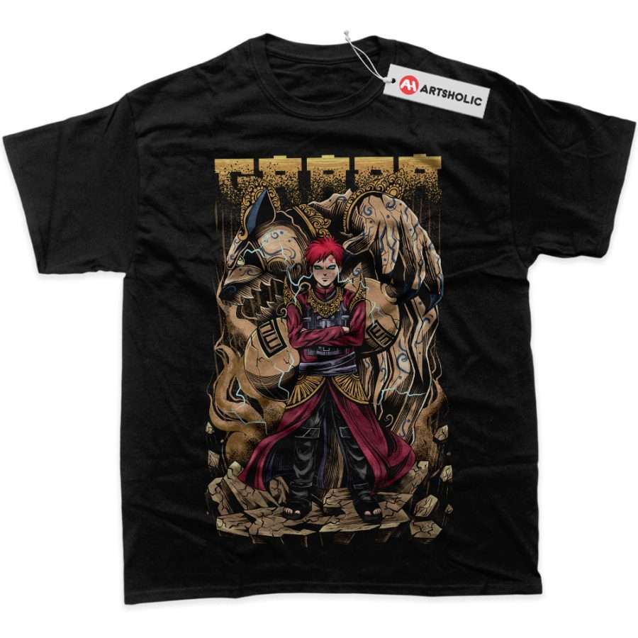 Alternative view of Gaara Shirt, Naruto Shirt, Anime Shirt, Graphic Tee
