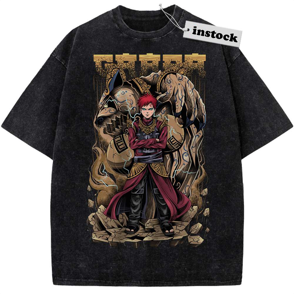 Gaara Shirt, Naruto Shirt, Anime Shirt, Vintage Tee