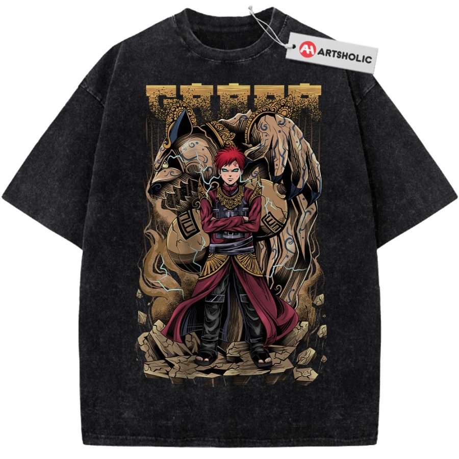 Alternative view of Gaara Shirt, Naruto Shirt, Anime Shirt, Vintage Tee