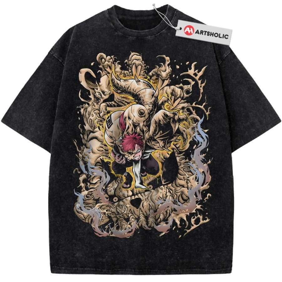 Alternative view of Gaara Shirt, Naruto Shirt, Anime Shirt, Vintage Tee