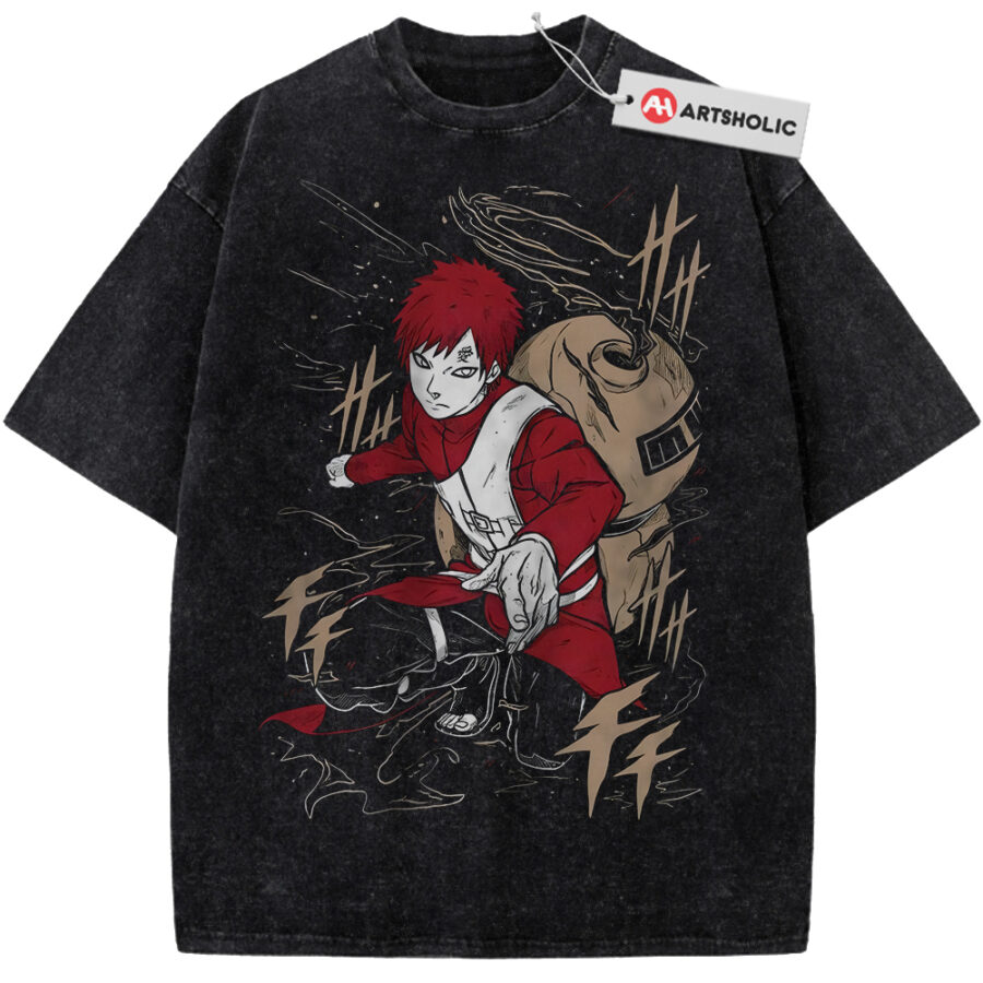 Alternative view of Gaara Shirt, Naruto Shirt, Anime Shirt, Vintage Tee