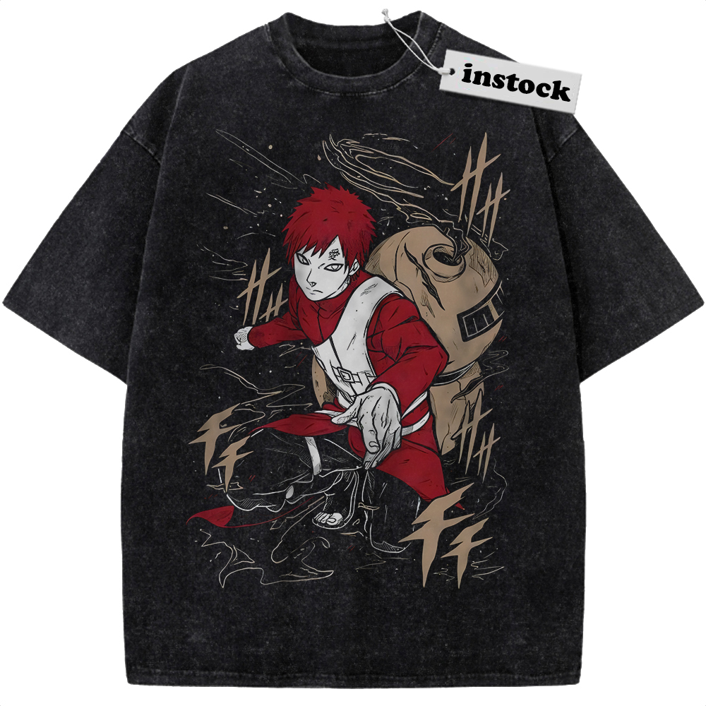 Gaara Shirt, Naruto Shirt, Anime Shirt, Vintage Tee