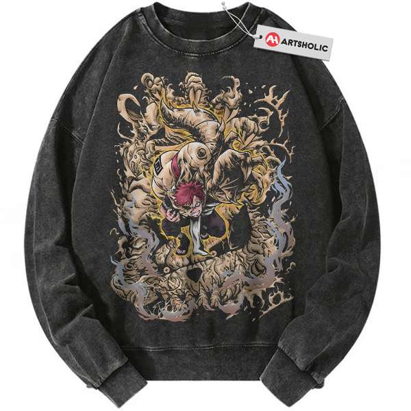 Gaara Sweatshirt, Naruto Sweatshirt, Anime Sweatshirt, Vintage Sweater
