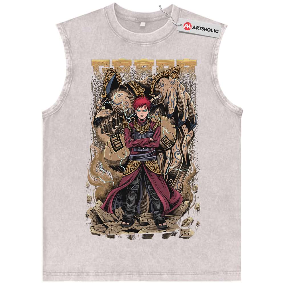Alternative view of Gaara Tank Top, Naruto Tank Top, Anime Tank Top, Vintage Tank Top