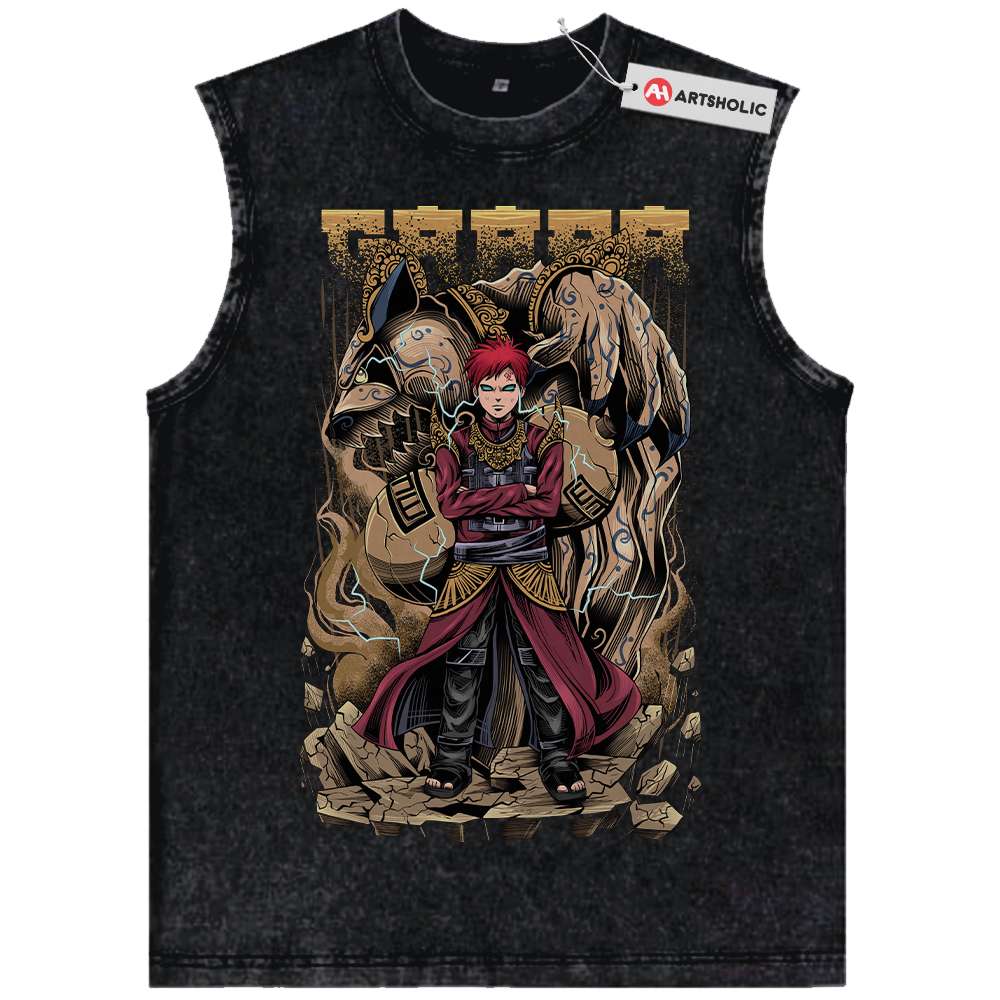 Gaara Tank Top, Naruto Tank Top, Anime Tank Top, Vintage Tank Top