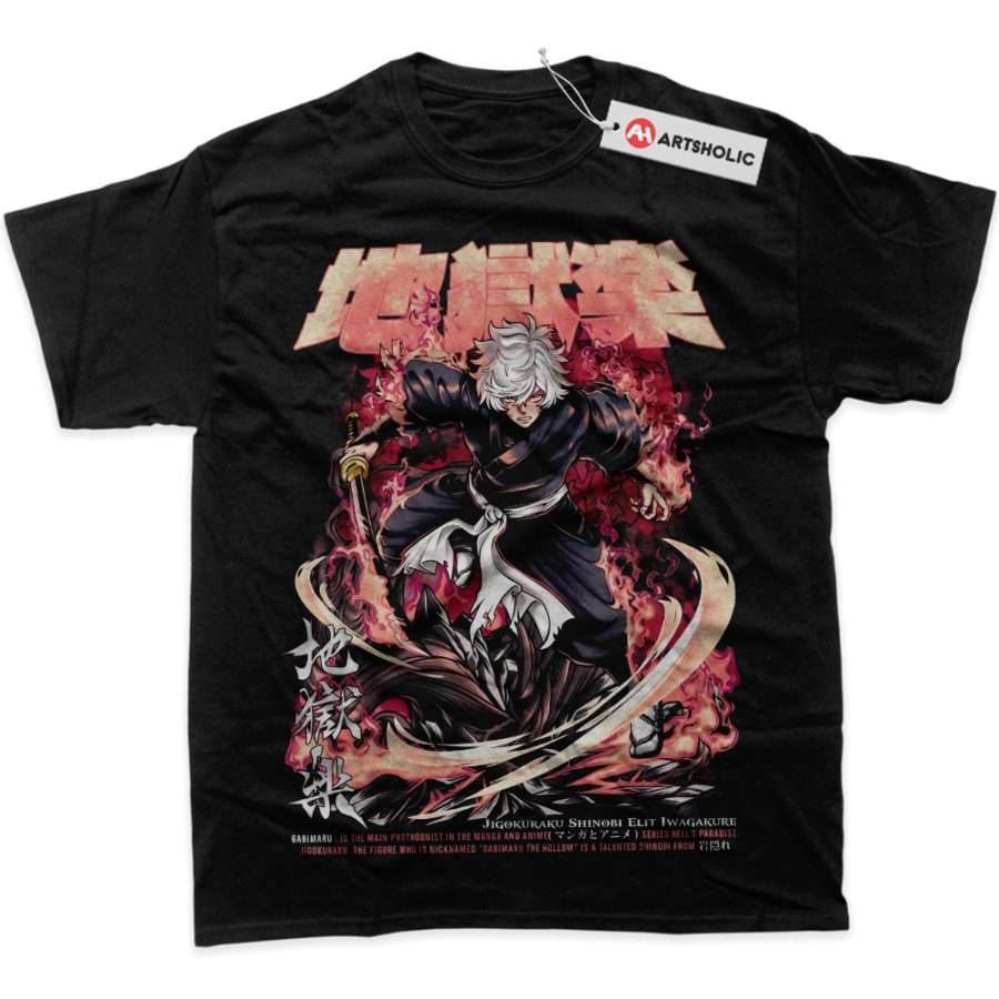 Alternative view of Gabimaru Shirt, Hell’s Paradise Shirt, Anime Shirt, Graphic T-Shirt
