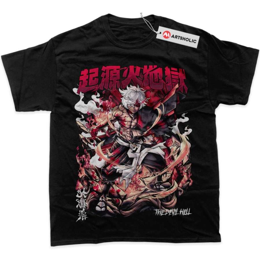 Alternative view of Gabimaru Shirt, Hell’s Paradise Shirt, Anime Shirt, Graphic T-Shirt