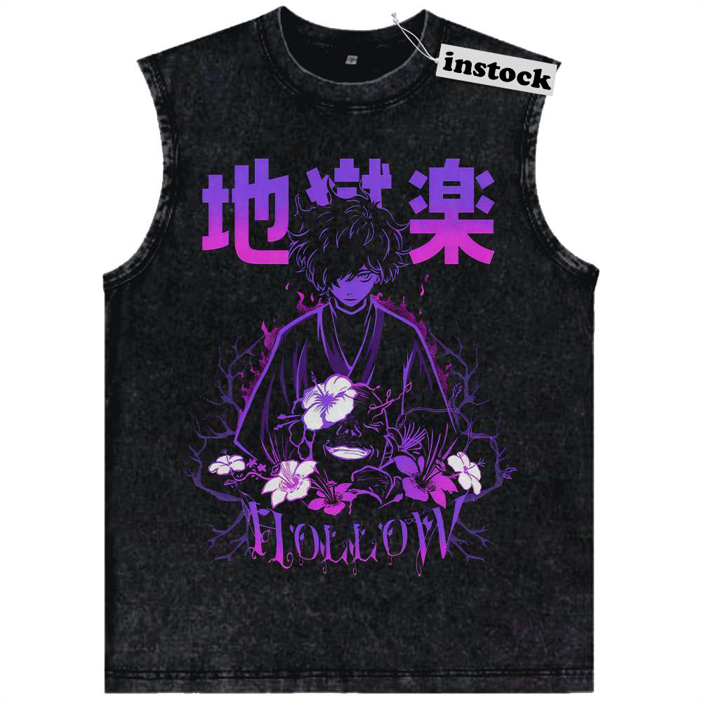 Gabimaru Tank Top, Hell’s Paradise Tank Top, Anime Tank Top, Vintage Tank Top