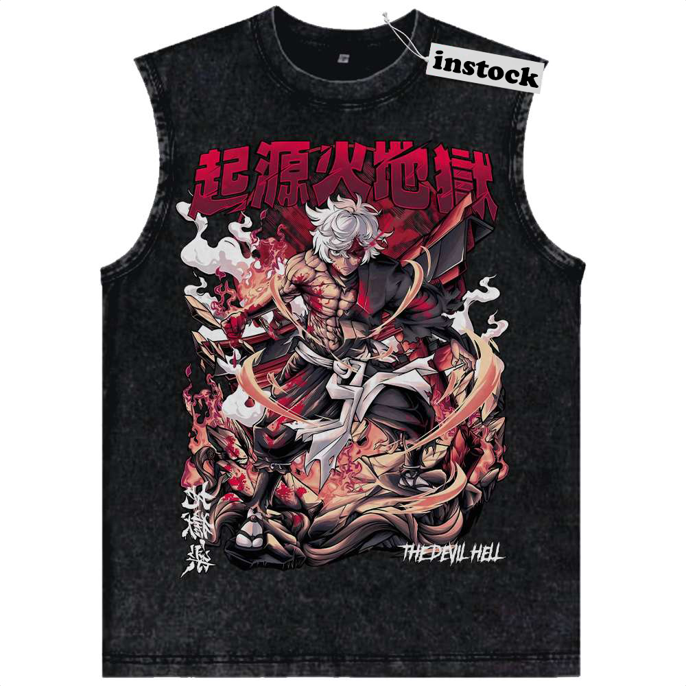 Gabimaru Tank Top, Hell’s Paradise Tank Top, Anime Tank Top, Vintage Tank Top