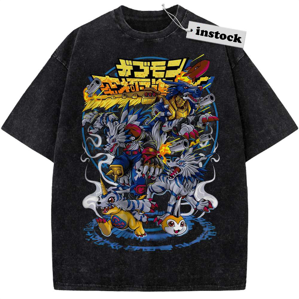 Gabumon Evolutions Shirt, Digimon Shirt, Anime Shirt, Vintage T-Shirt