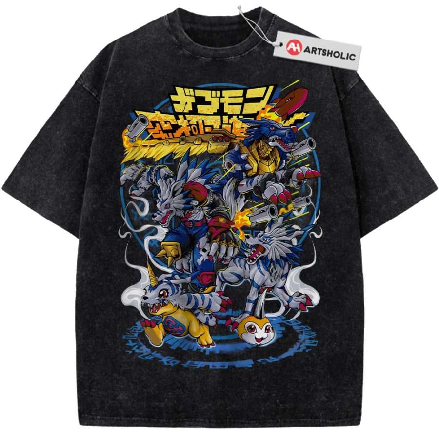 Alternative view of Gabumon Evolutions Shirt, Digimon Shirt, Anime Shirt, Vintage T-Shirt