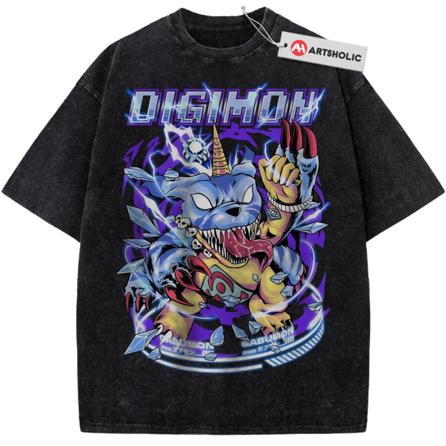 Alternative view of Gabumon Shirt, Digimon Shirt, Anime Shirt, Vintage T-Shirt