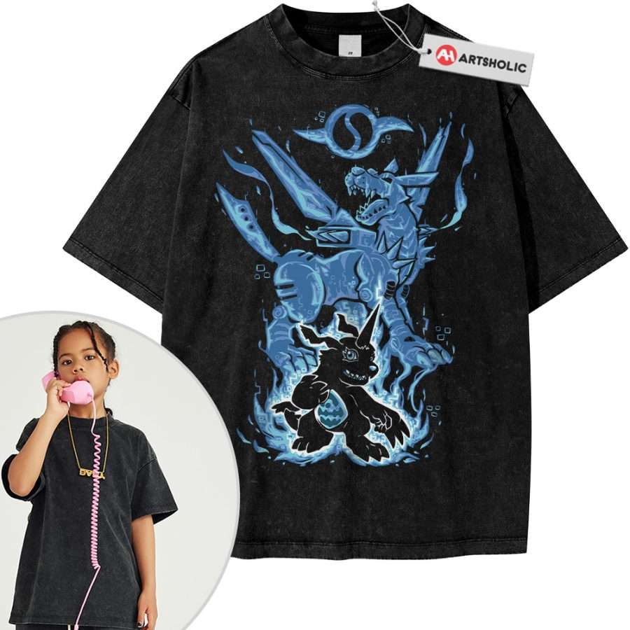 Alternative view of Gabumon Shirt For Kids, Digimon Adventure Shirt For Kids, Anime Shirt For Kids, Vintage Tee For Kids